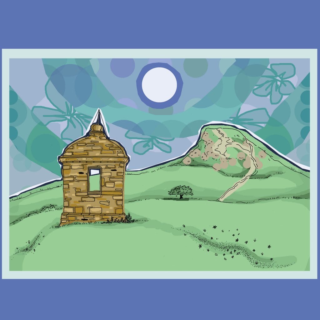 An illustration of Roseberry Topping