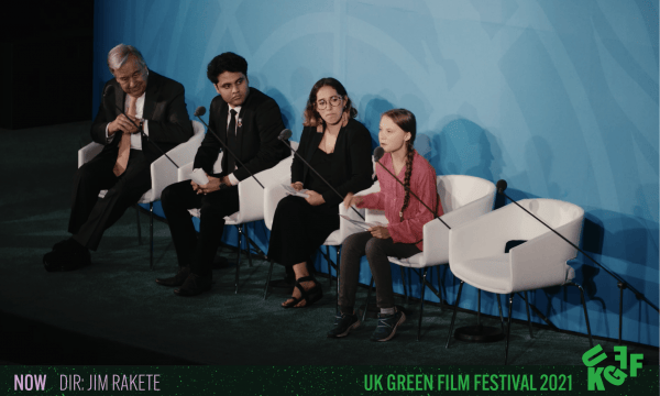 A panel discussion featuring eco-activist Greta Thunberg