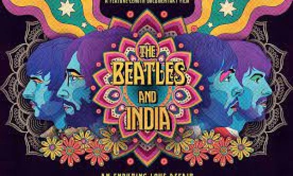 The Beatles and India poster artwork