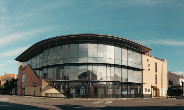 Exterior of ARC, taken from across the road early on a sunny morning