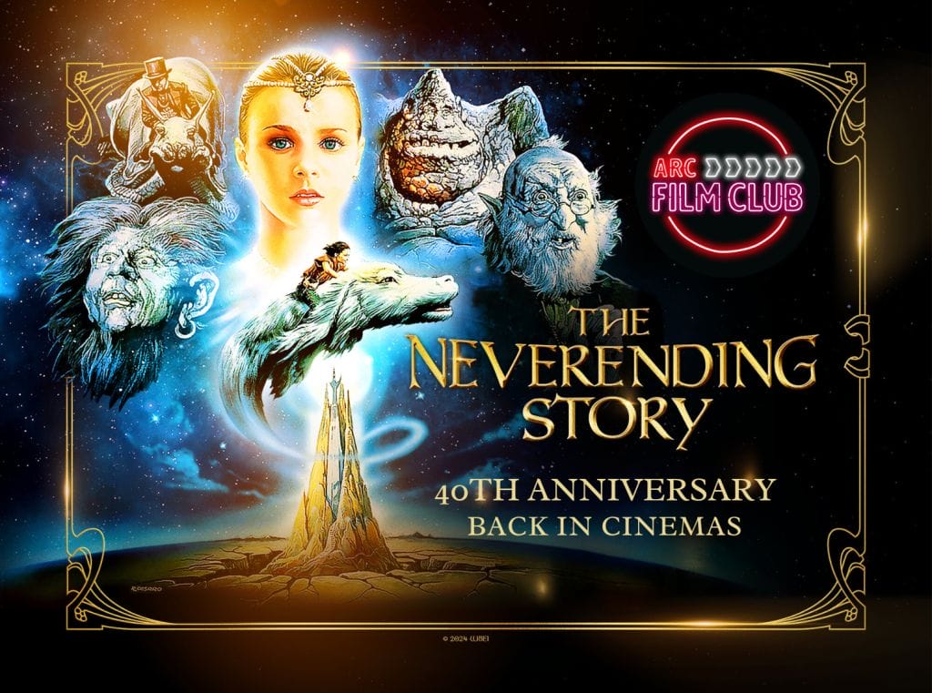 The NeverEnding Story cinema poster with Film Club logo.