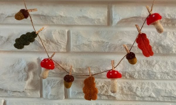 Autumn Garland Felting