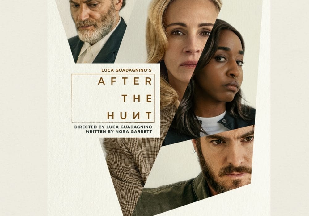 A group of 4 people looking suspicious at each other