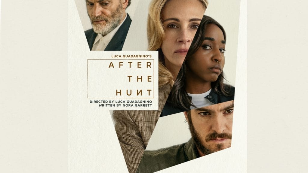 A group of 4 people looking suspicious at each other