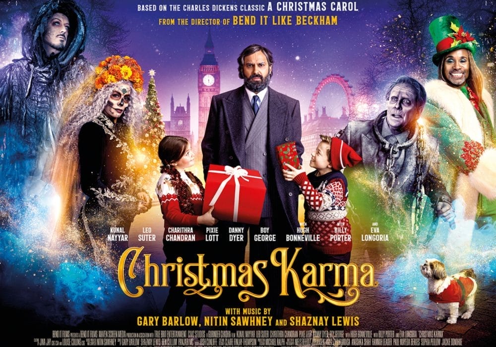 A group of people dressed in mystic clothing with Christmas vibe