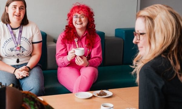 A group of community creative artists having a meeting